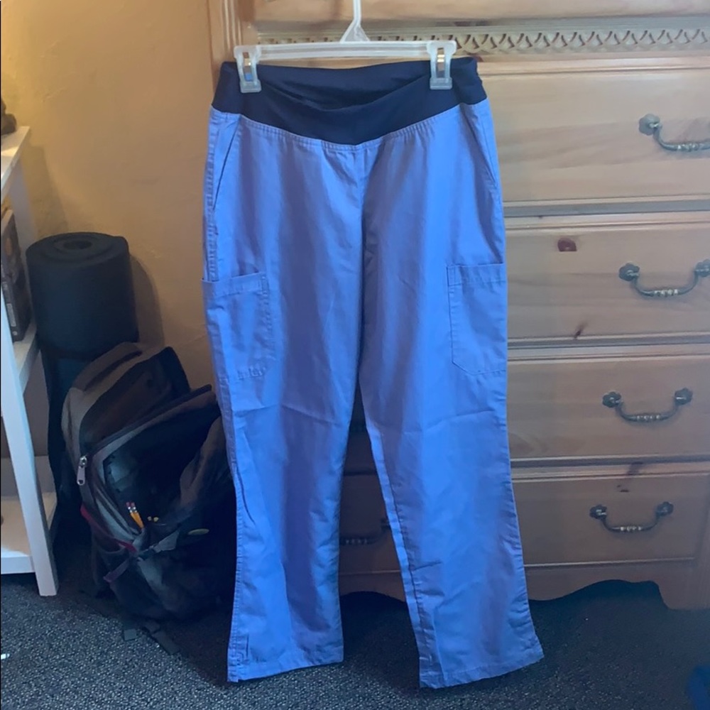 Blue scrub pants